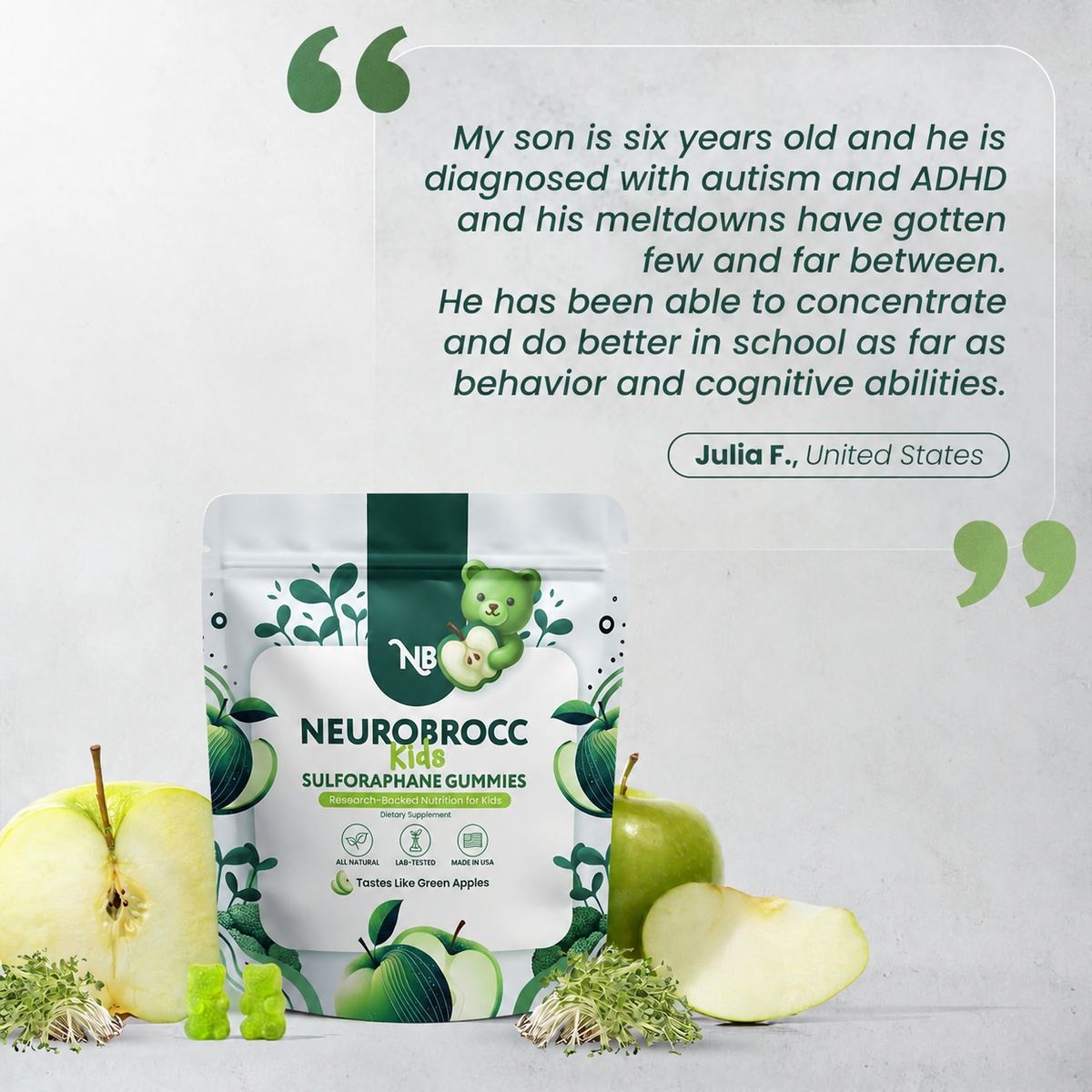NeuroBrocc Kids Sulforaphane Gummies