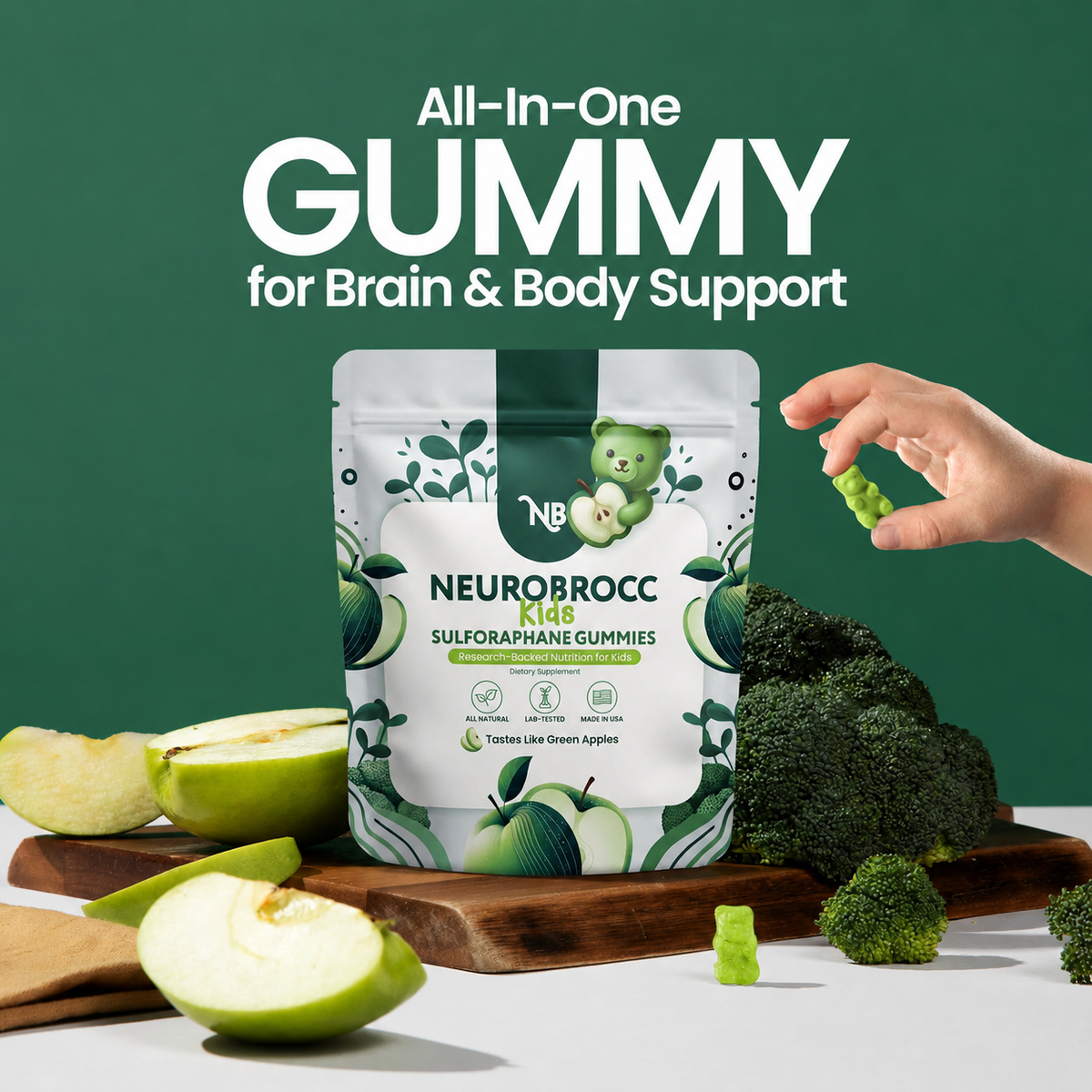 NeuroBrocc Kids Sulforaphane Gummies